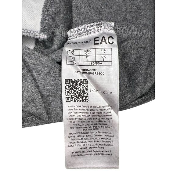 GUESS Women’s Small Bodysuit Top Gray V-Neck - Picture 7 of 7